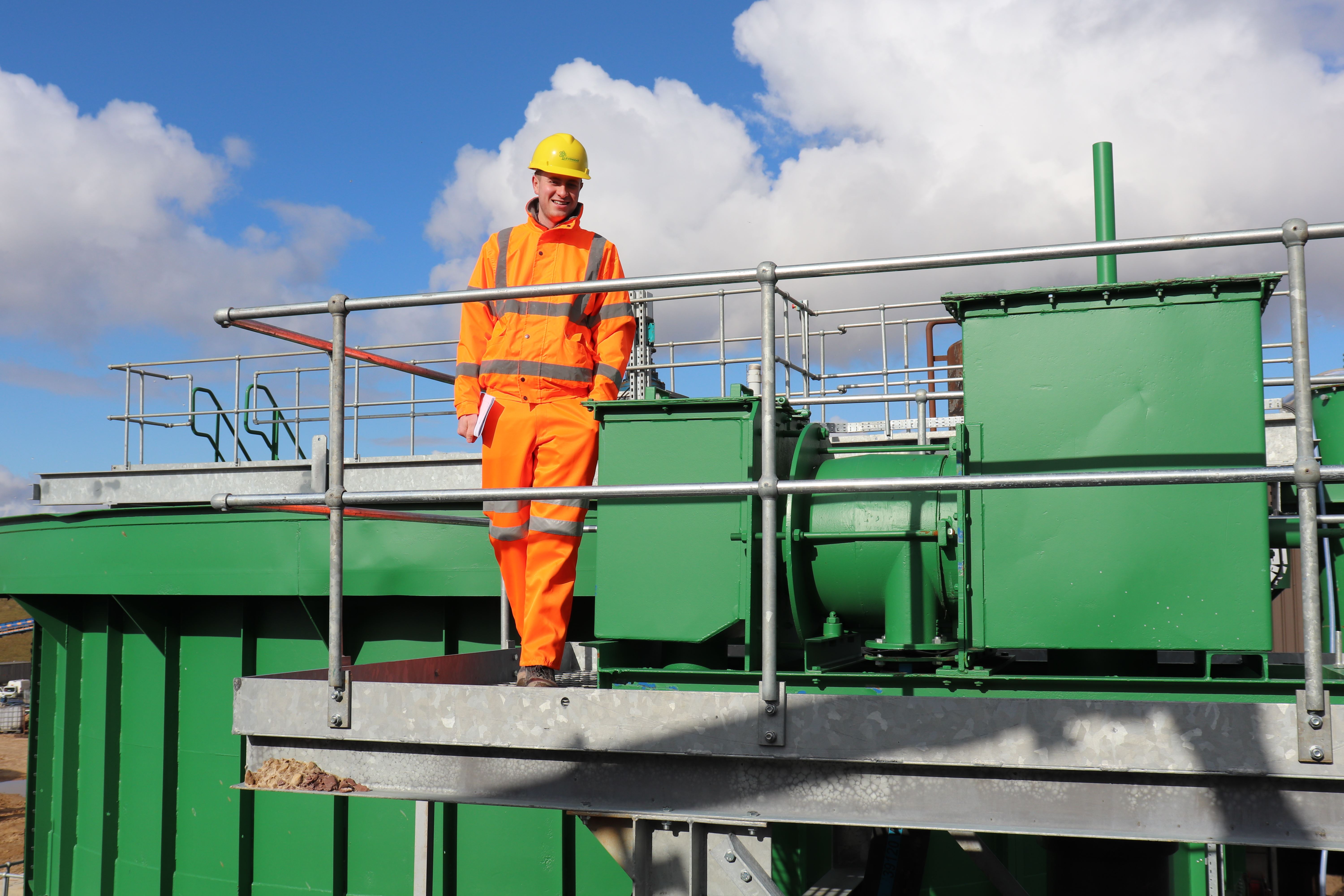 Keir Baillie (Levenseat Graduate Trainee) On Tour Of The Wash Plant